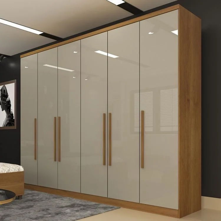 6-Door High-Gloss Wardrobe — custom wardrobes by Kofi Serbeh Furniture