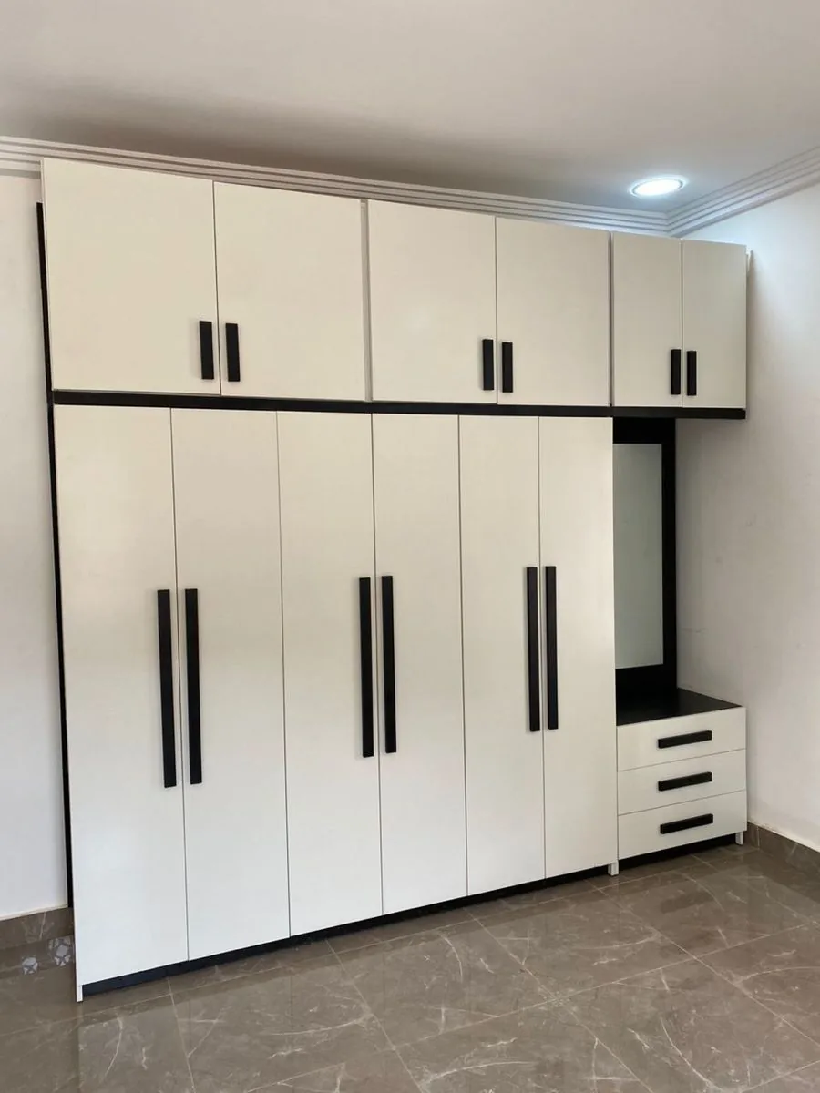 White Wardrobe with Dresser — custom wardrobes by Kofi Serbeh Furniture